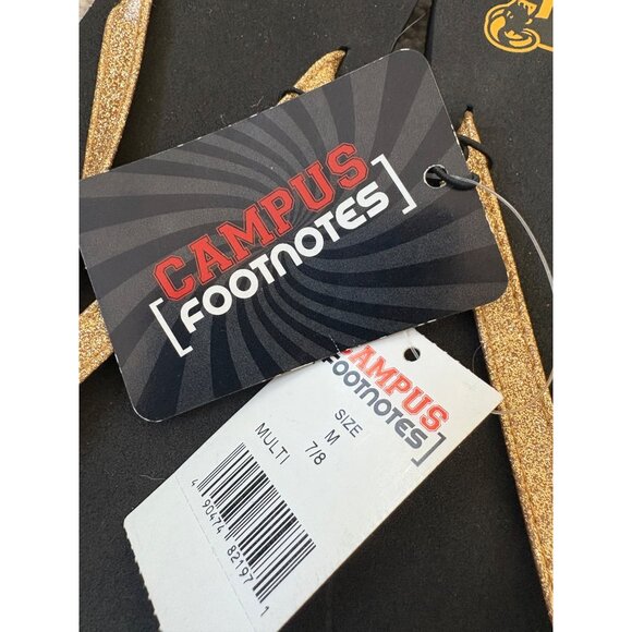 VCU NWT New‎ Women’s Glitter Flip Flops 7/8 Virginia Commonwealth University - Picture 6 of 11